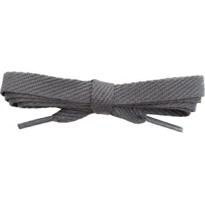 Cotton Flat 3/8" - Dark Gray (12 Pair Pack) Shoelaces