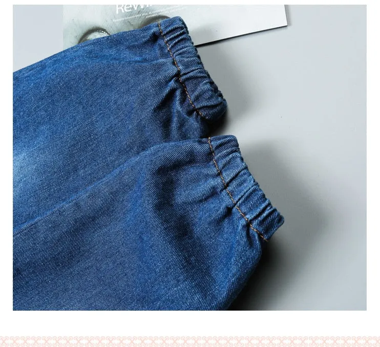 Denim Baby Romper Jumpsuit for Boy Girls 1-8 Years old