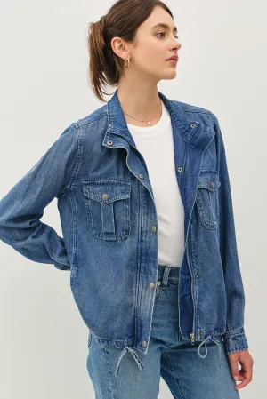 Denim Tencel Utility Jacket