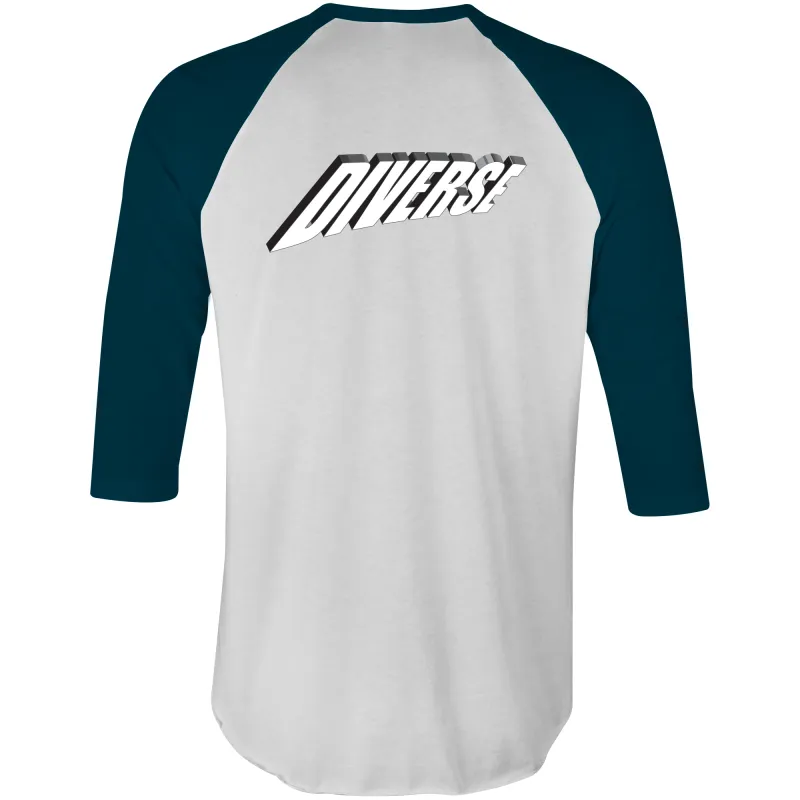 Diverse 3d - AS Colour Raglan - 3/4 Sleeve T-Shirt