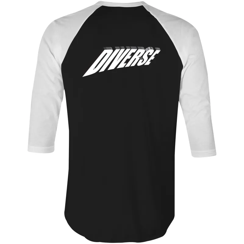 Diverse 3d - AS Colour Raglan - 3/4 Sleeve T-Shirt
