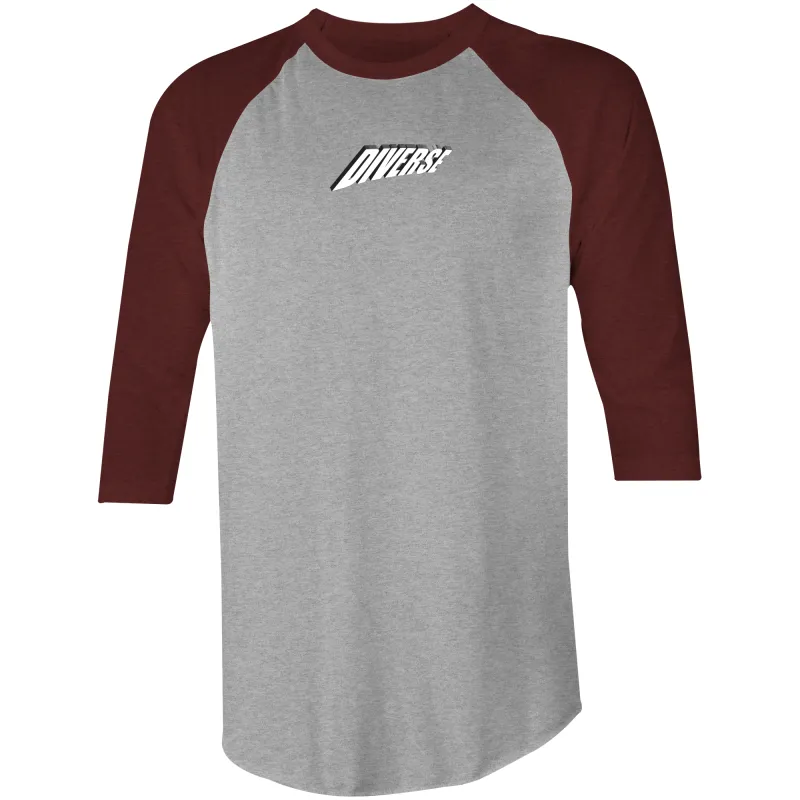 Diverse 3d - AS Colour Raglan - 3/4 Sleeve T-Shirt