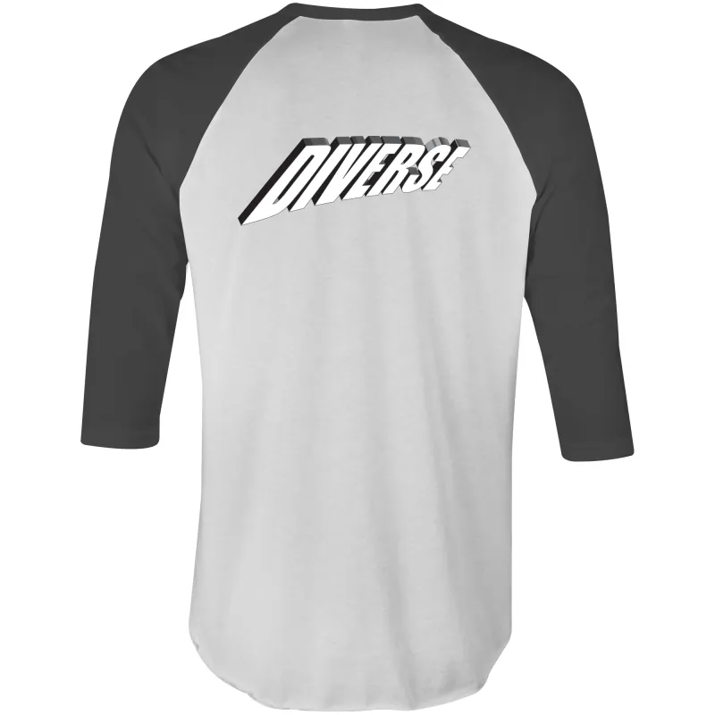 Diverse 3d - AS Colour Raglan - 3/4 Sleeve T-Shirt