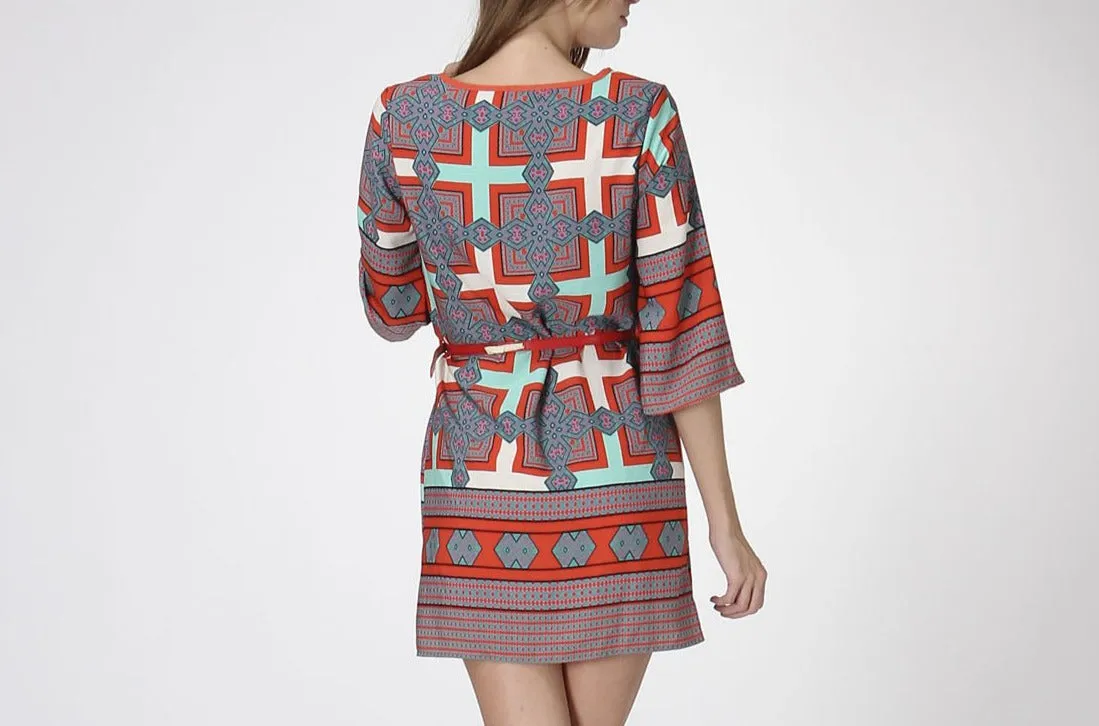 Don't Cross Me Shift Dress w/ Belt