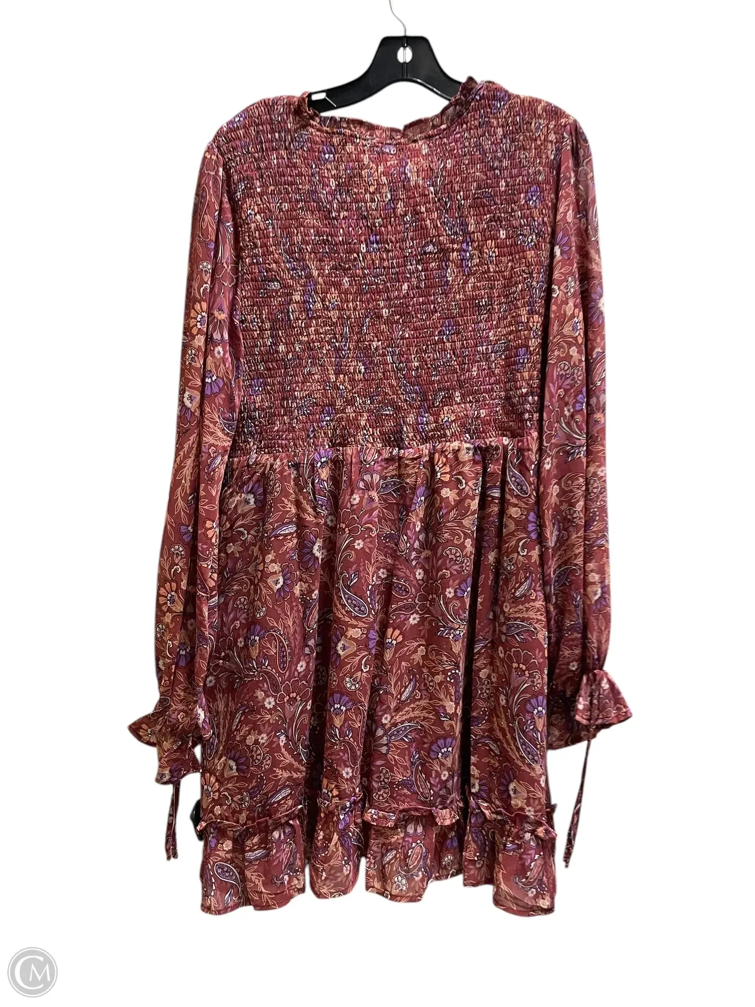 Dress Casual Short By Chicsoul In Floral Print, Size: Xl