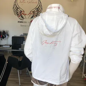 Dry Fit Jacket Crystal Collection Color White - Power Wings By Jullye Giliberti
