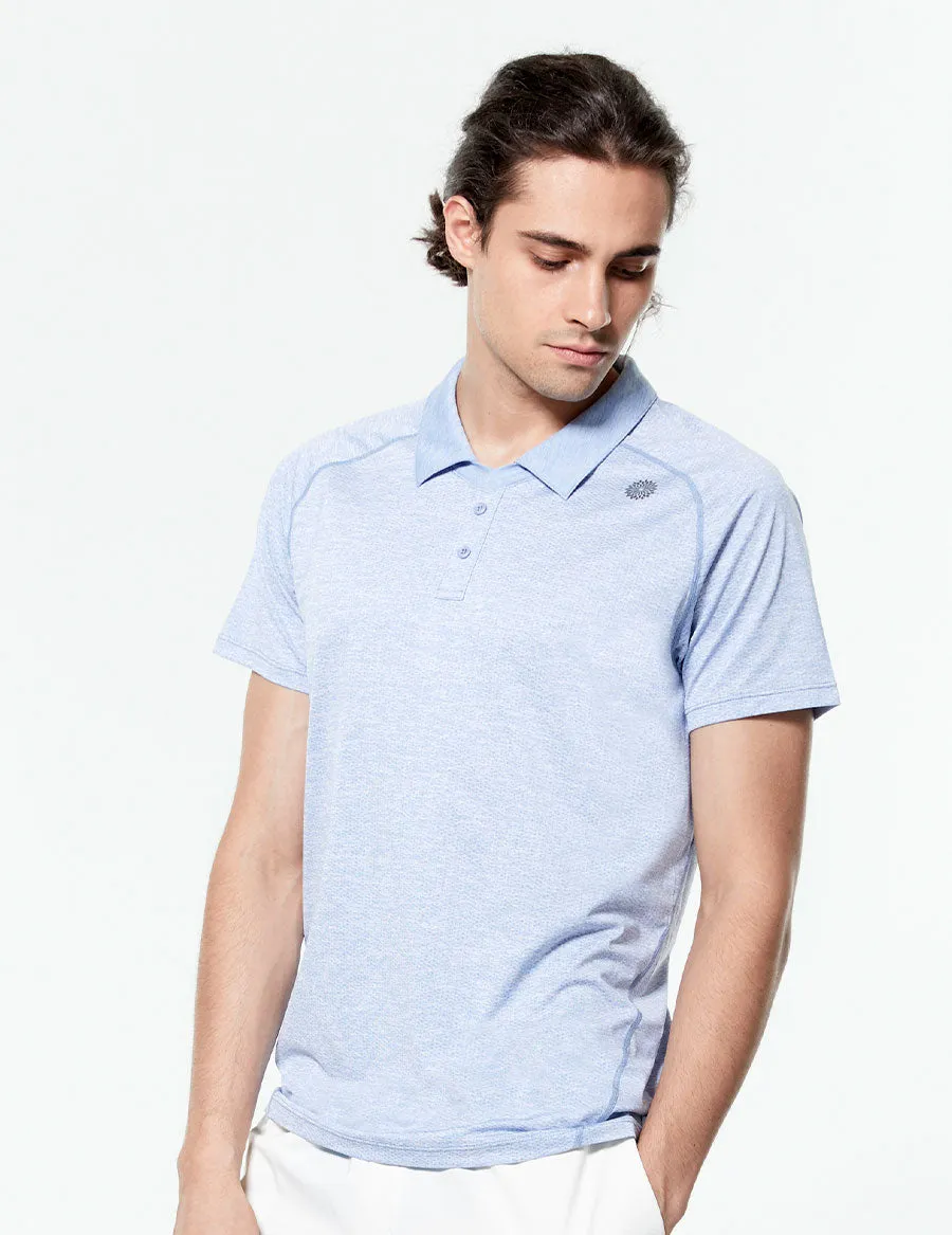 easyoga LA-VEDA Men's Speedy Polo Shirt - M5 M-Blue