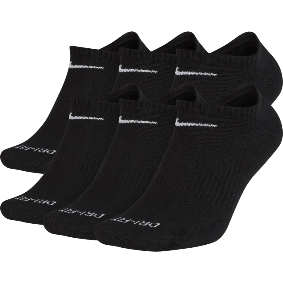 Everyday Plus Cushioned No Show Socks - 6 pack