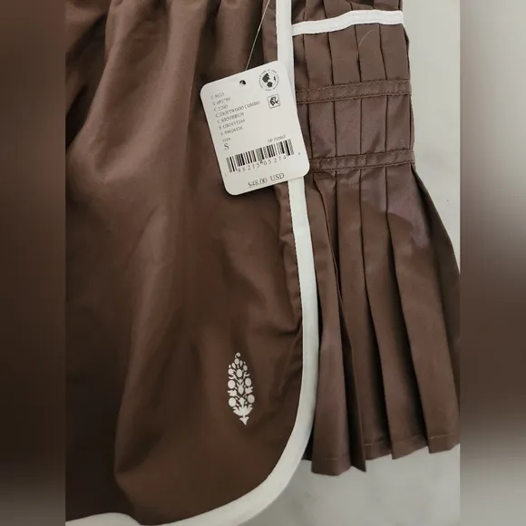 Free People Movement Easy Tiger Brown Women's Athletic Shorts NWT