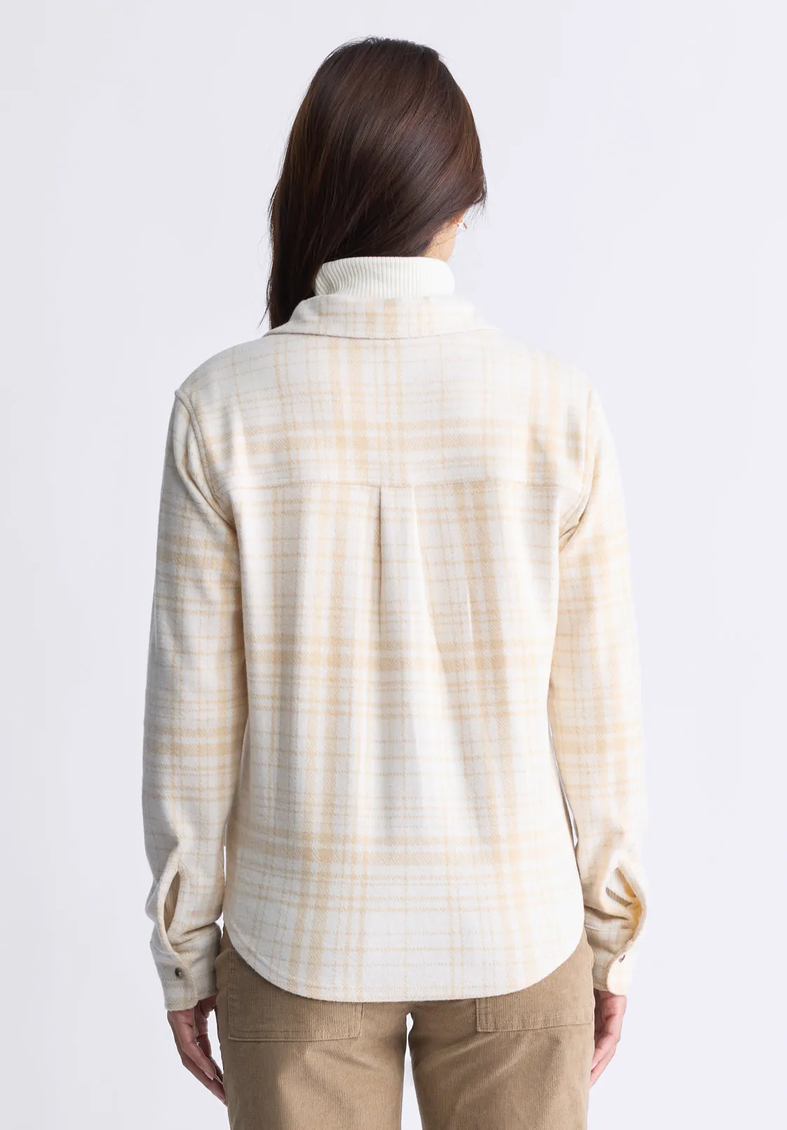 Georgie Women's Long-Sleeved Shirt, Biscotti Beige - KT0124F