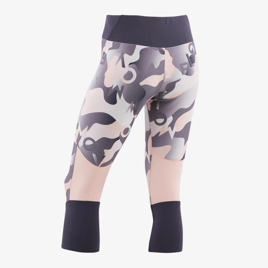 Girls' Synthetic Breathable Cropped Leggings/Print