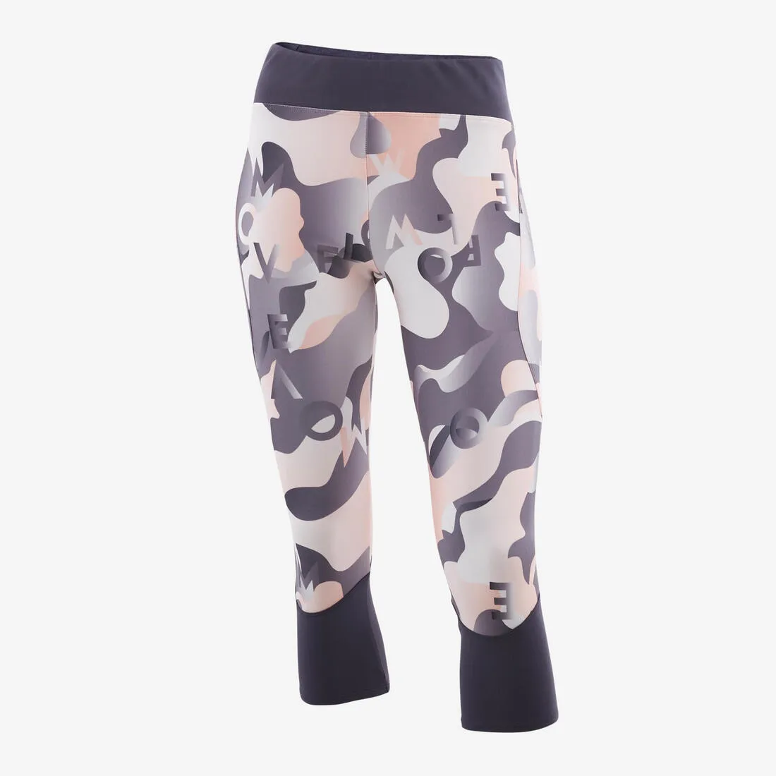 Girls' Synthetic Breathable Cropped Leggings/Print