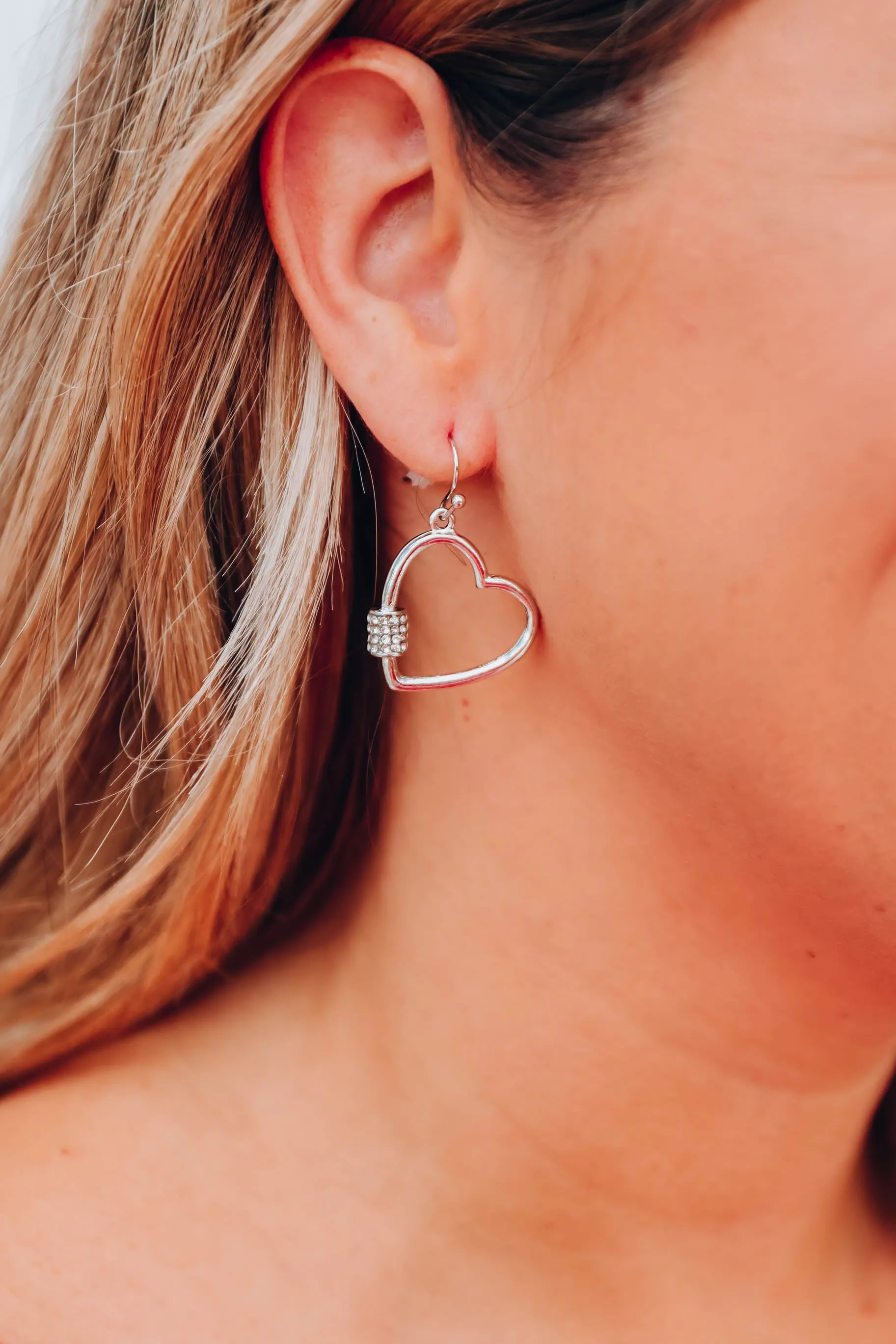 Give Me Your Heart Earrings - Silver