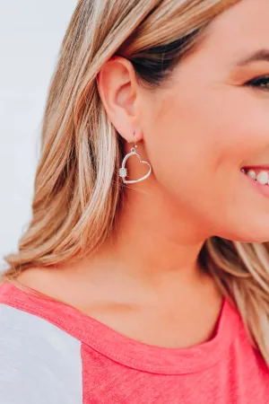 Give Me Your Heart Earrings - Silver