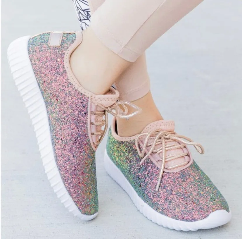 Glitter Sneakers | Mermaid