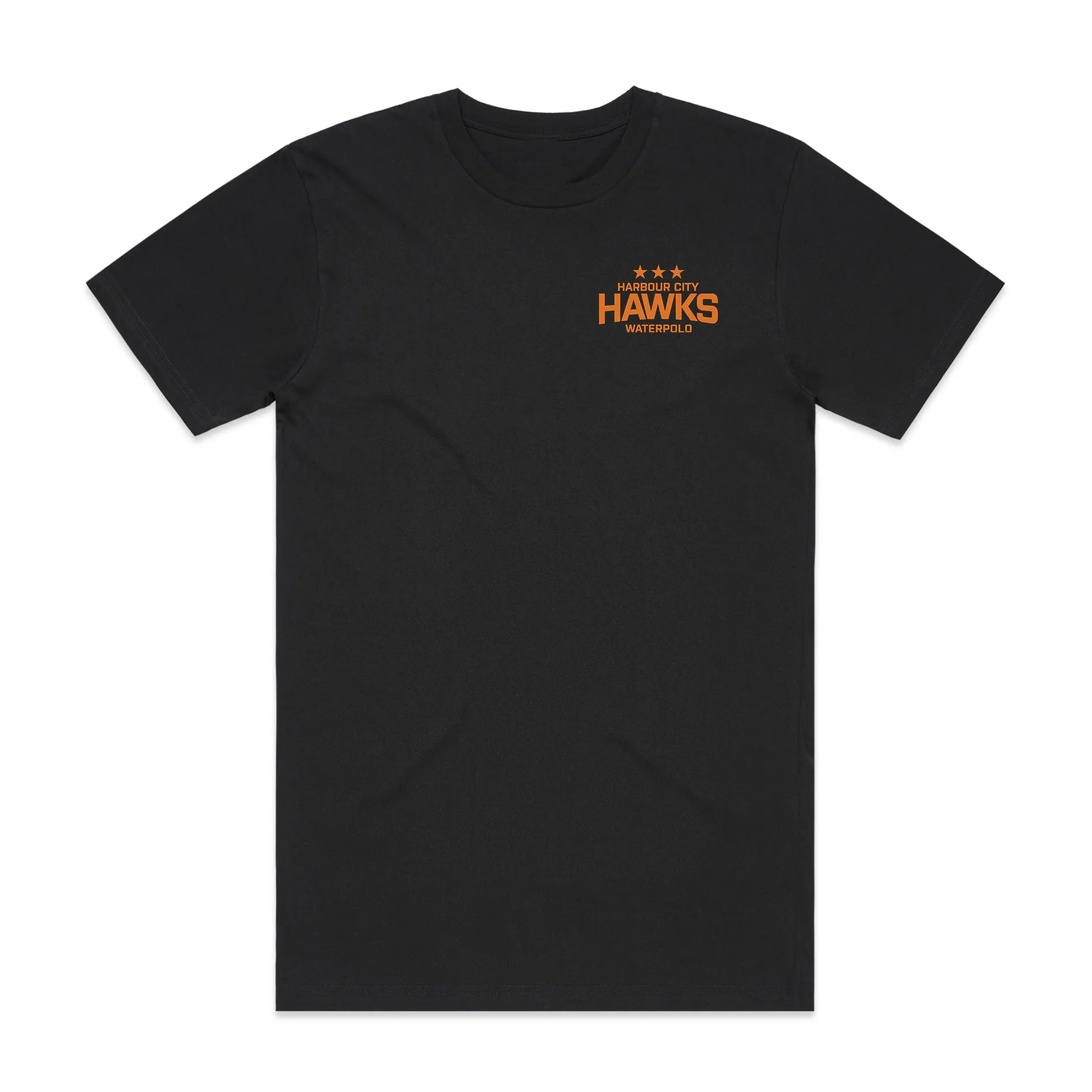 Harbour City Hawks Unisex Team T-Shirt Solid - Black