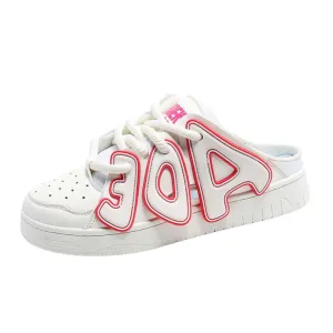 High Street Lettered Half Slip Shoes