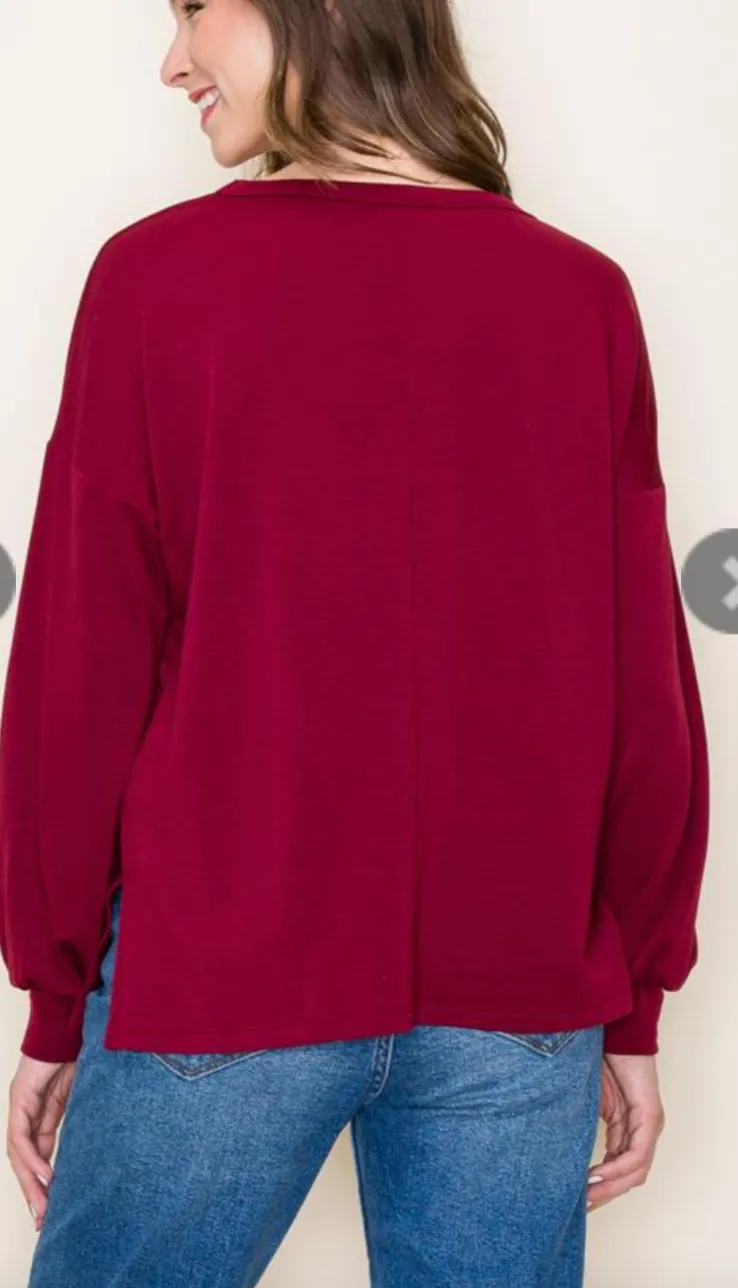Hold You Closely Long Sleeve Top
