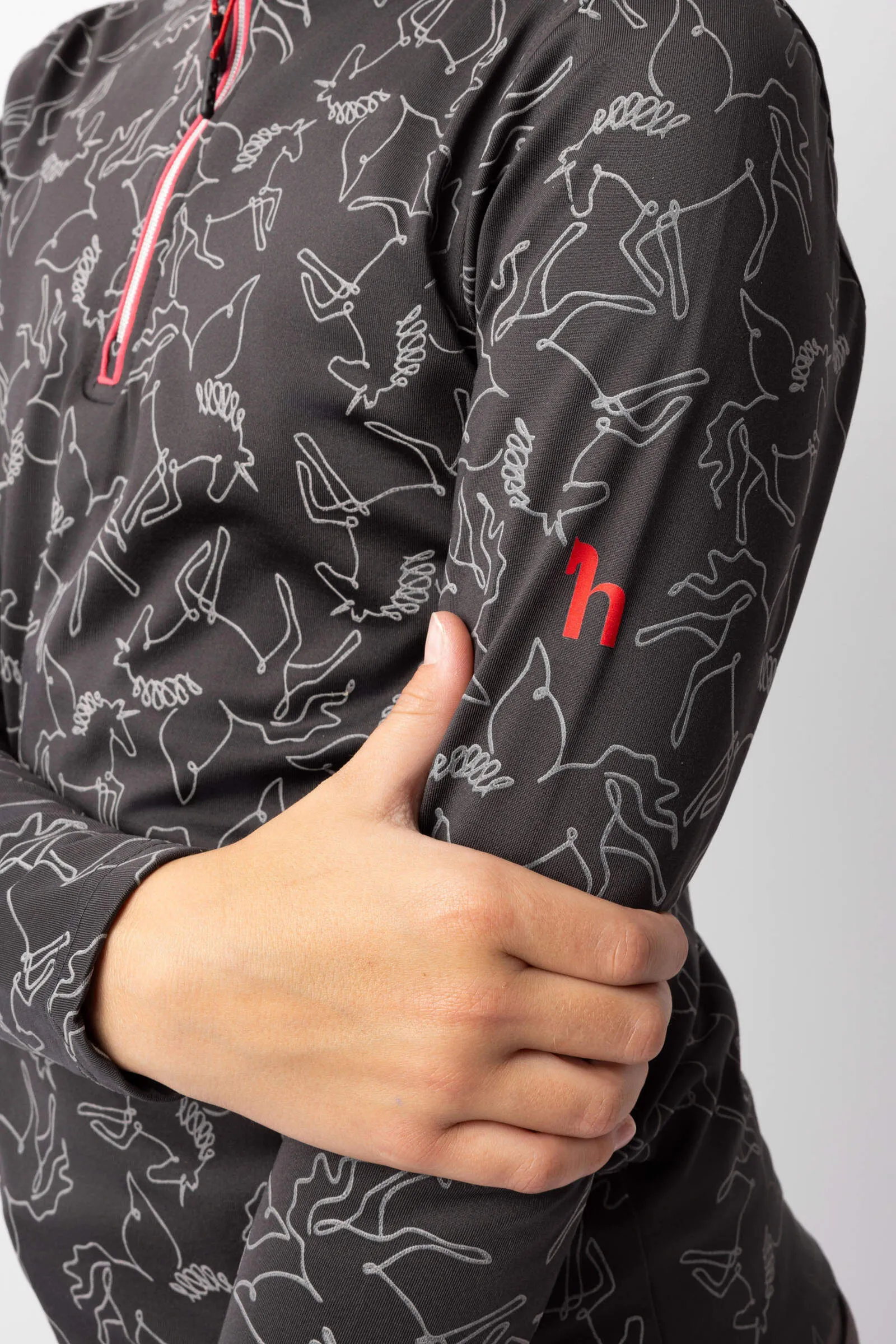 Horze Pegasus JR Training Shirt Caviar Black