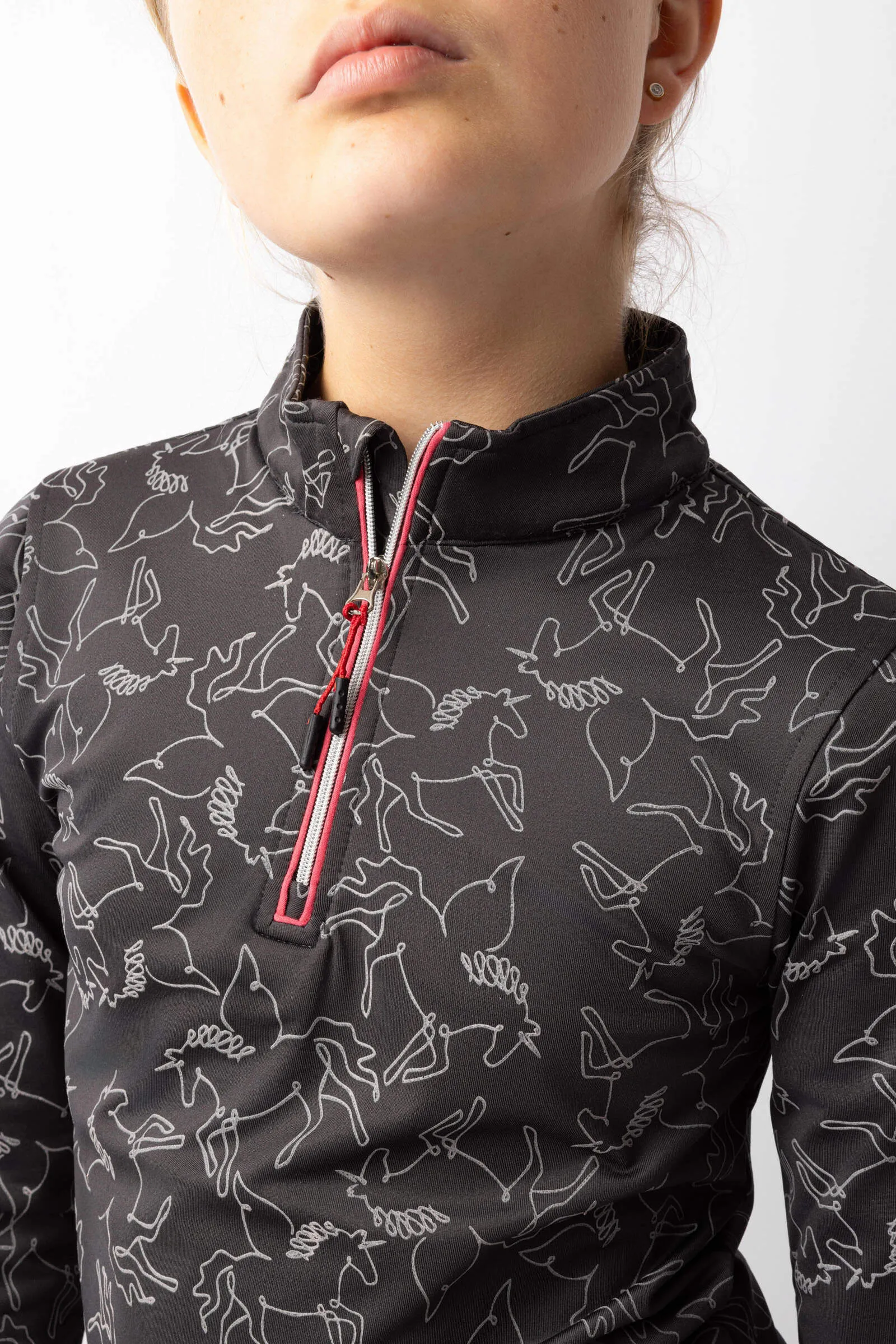 Horze Pegasus JR Training Shirt Caviar Black