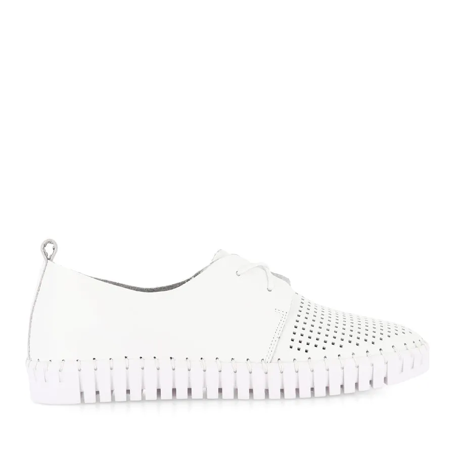 HUSTON - WHITE LEATHER