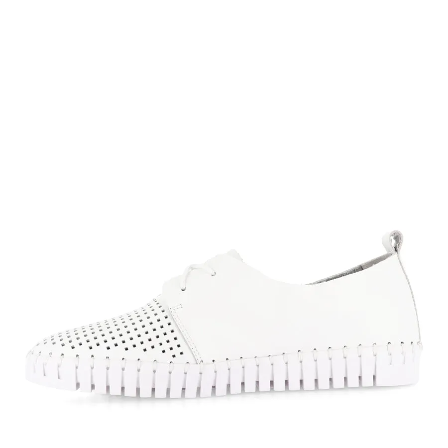 HUSTON - WHITE LEATHER