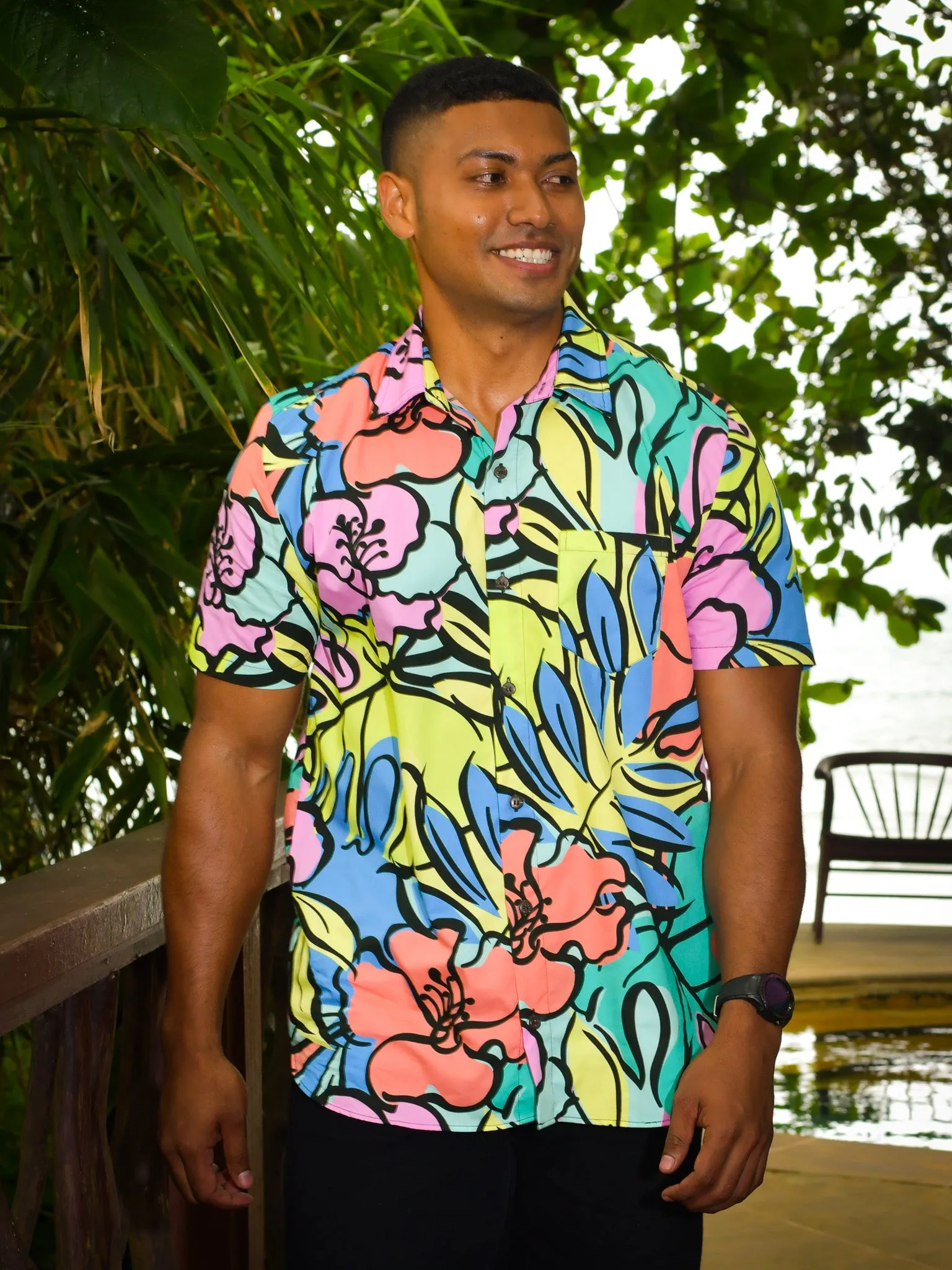 Island Bloom - Short Sleeve Shirt