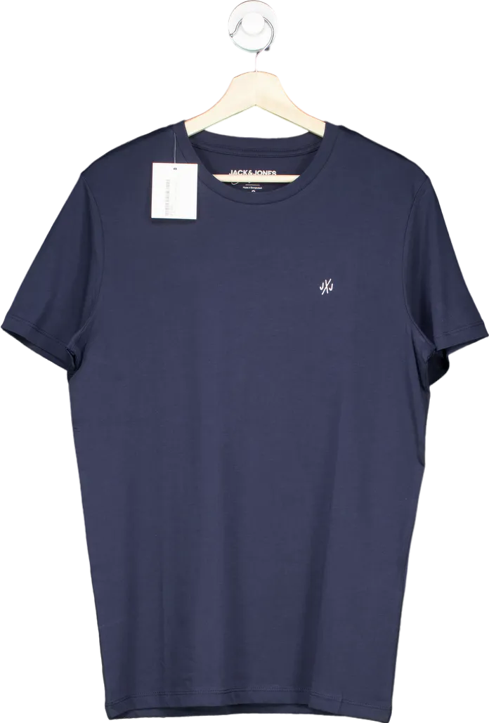 Jack & Jones Navy Blue Short Sleeve T-Shirt UK S