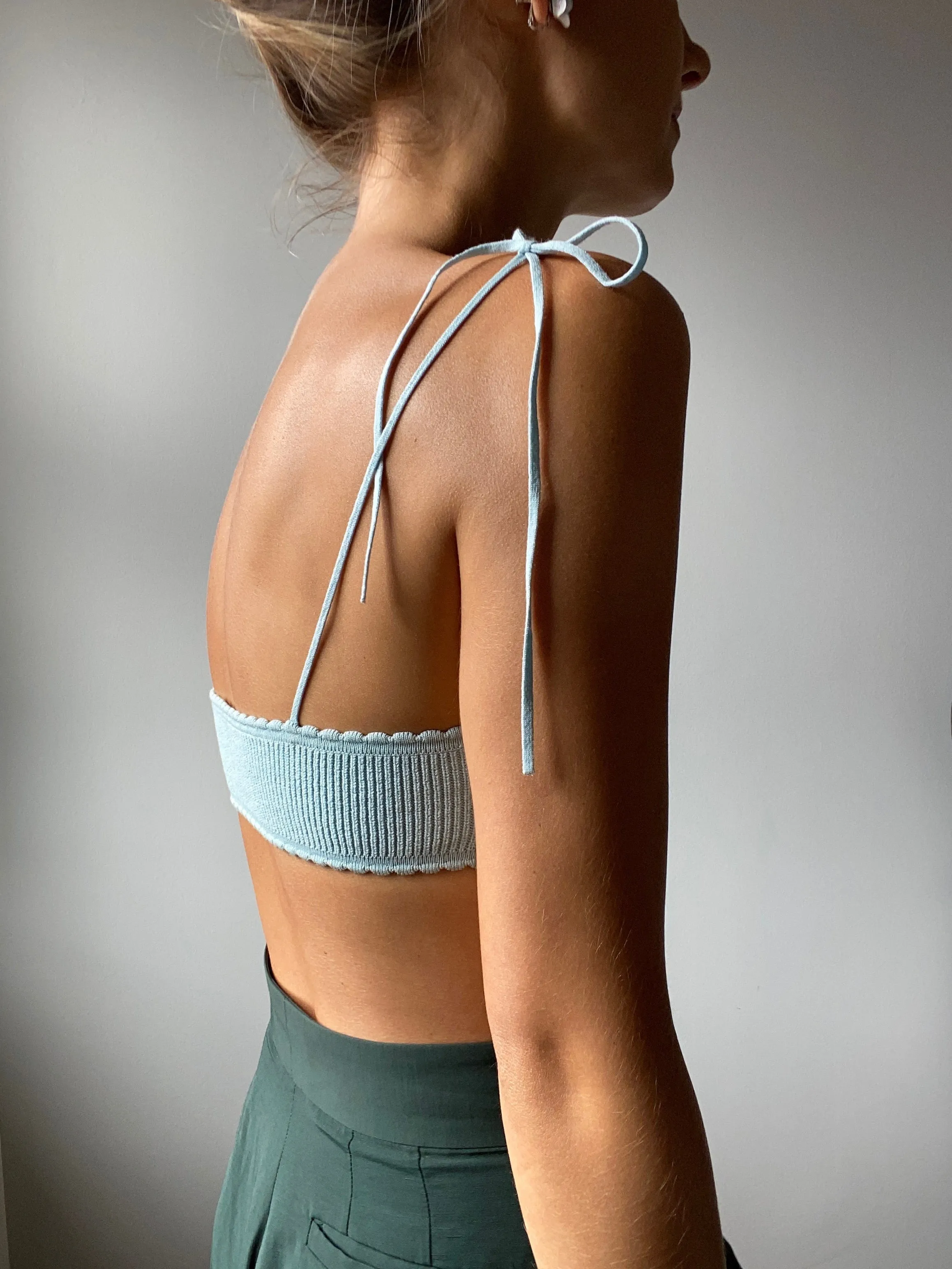 JENNY SCALLOPED BRALETTE IN FORGET-ME-NOT-BLUES