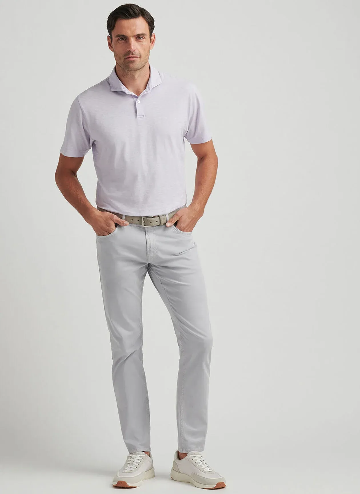 JOURNEYMAN SHORT SLEEVE POLO - LAVENDER MOON