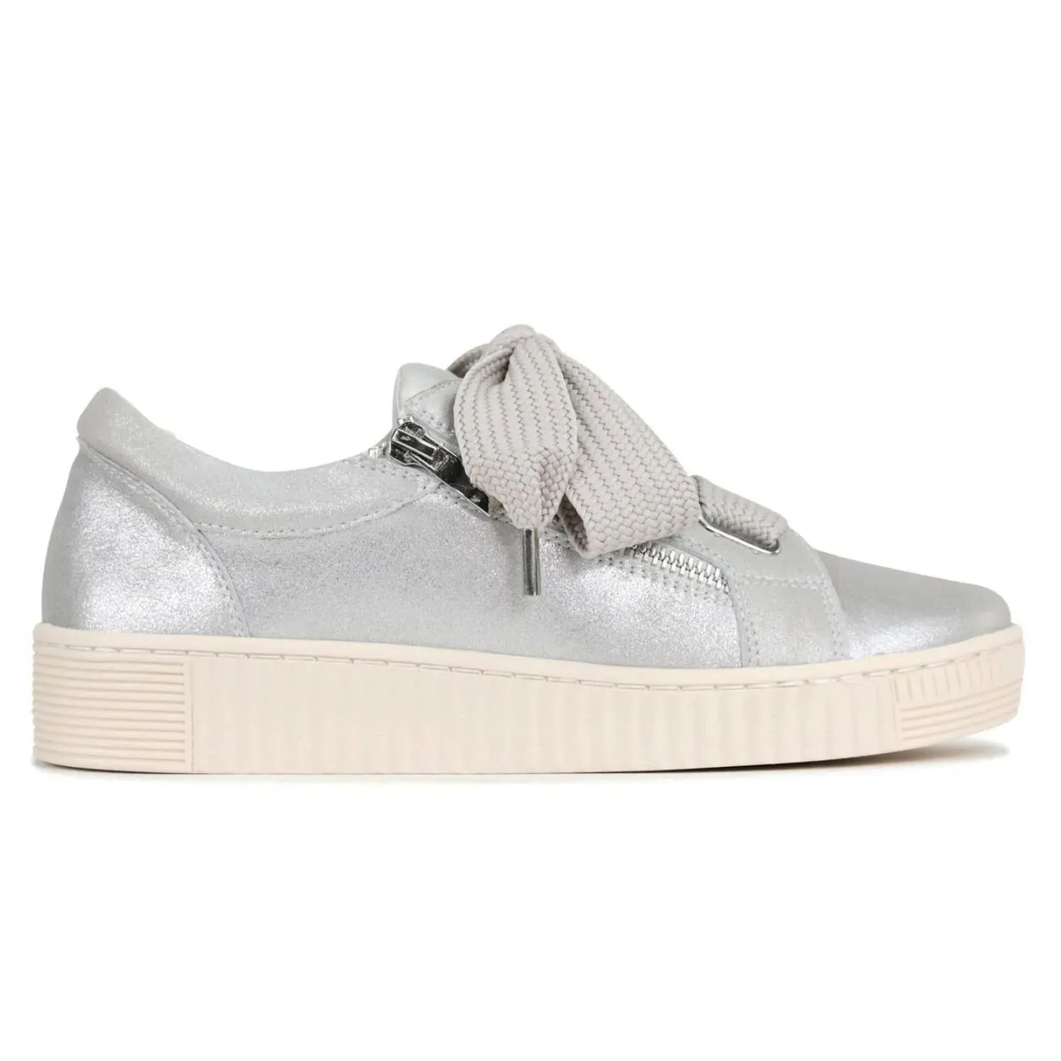 Jovi Leather Sneaker - Silver -ES11