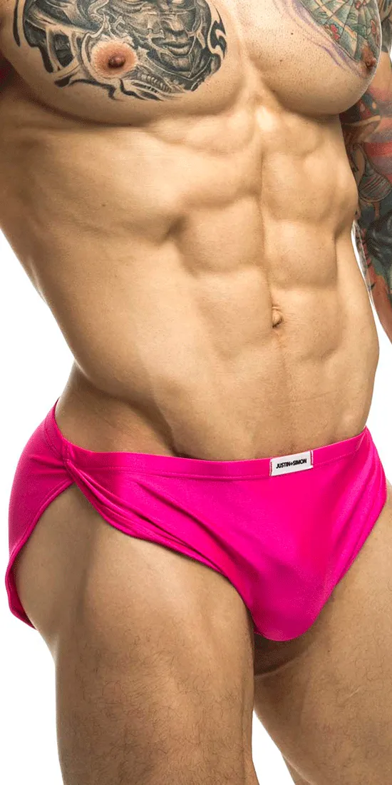 Justin Simon Xsj09 Running Shorts Hot Pink