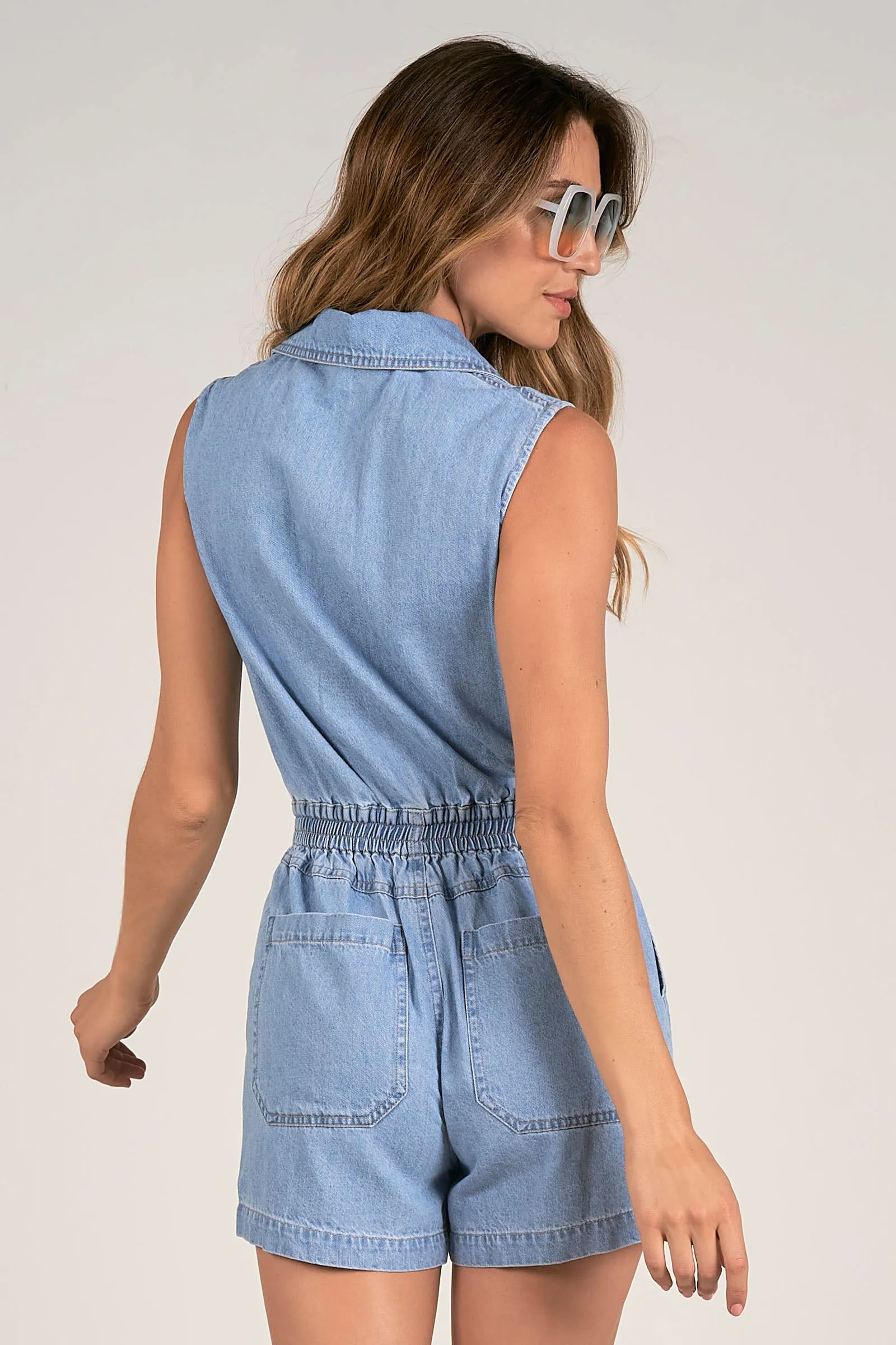 Kelly Denim Romper