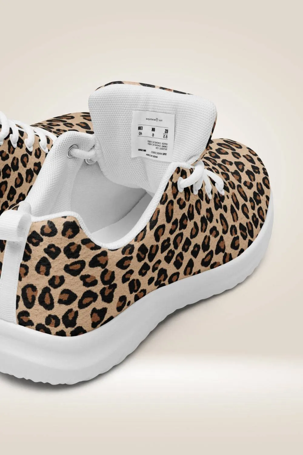Lace Up Leopard Sneakers