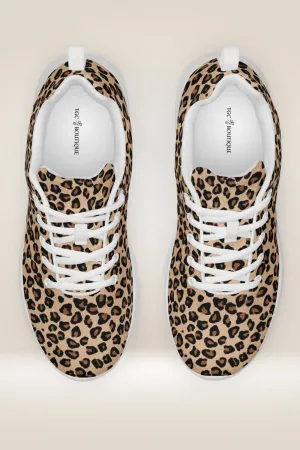 Lace Up Leopard Sneakers