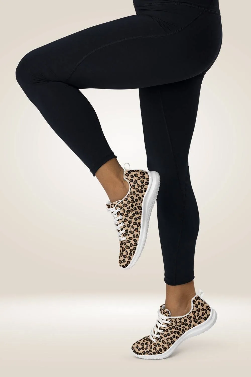 Lace Up Leopard Sneakers