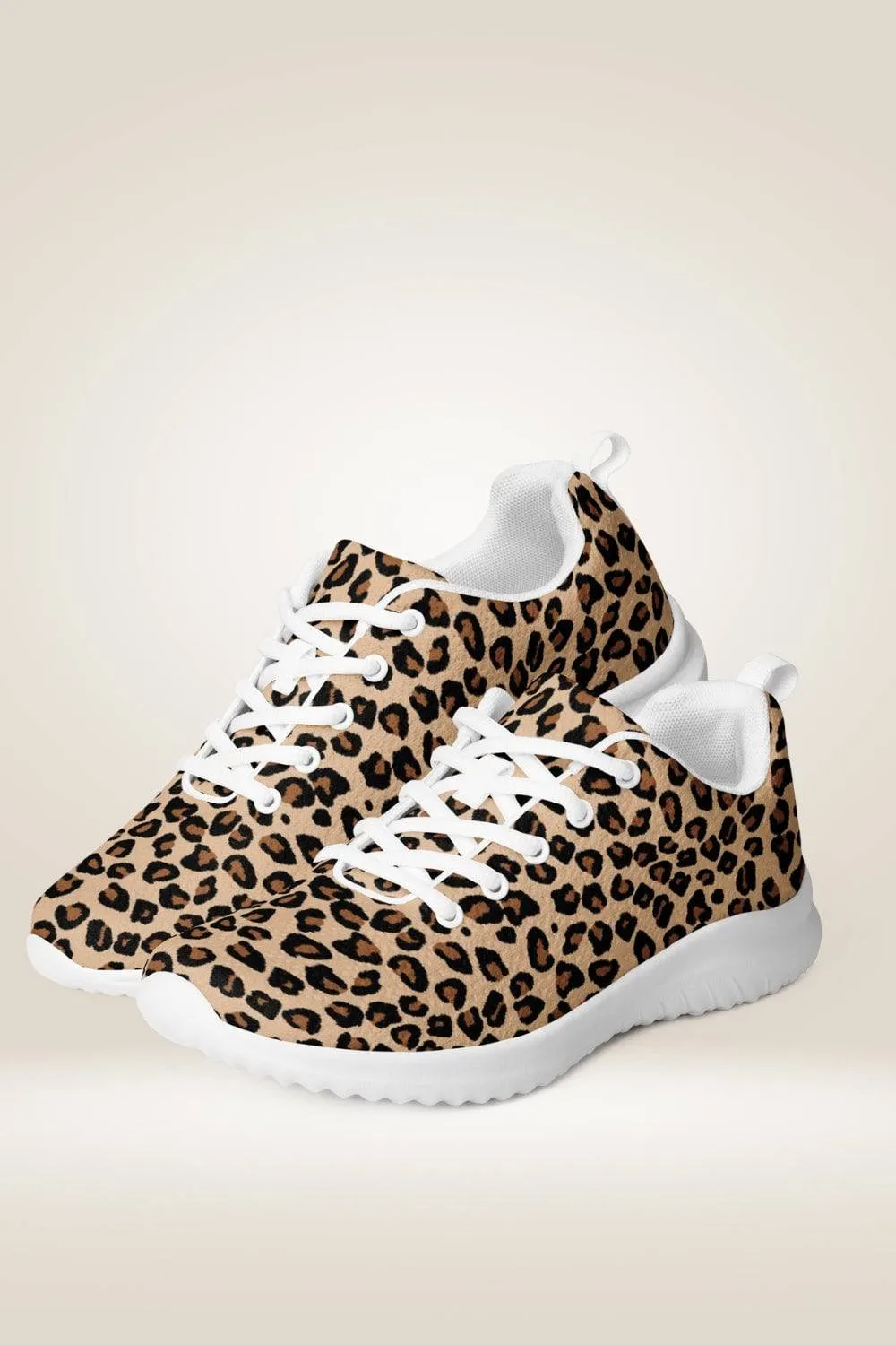 Lace Up Leopard Sneakers