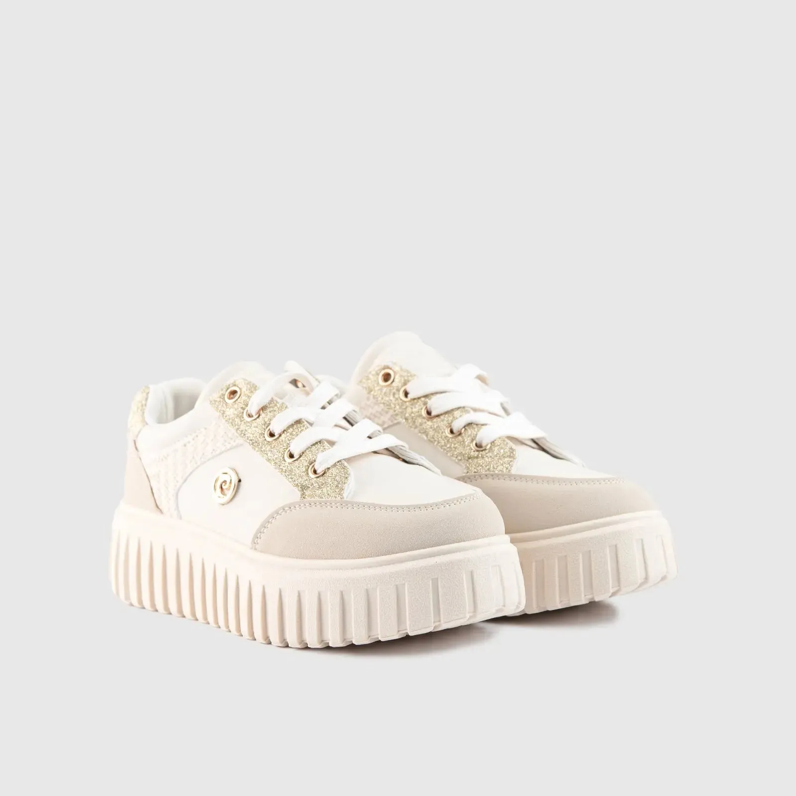 Ladies Sneaker Beige Multi 10516