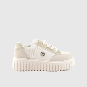 Ladies Sneaker Beige Multi 10516