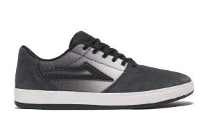 LAKAI SKATE SHOES: BRIGHTON. Black/Gradient Suede. Sizes 7