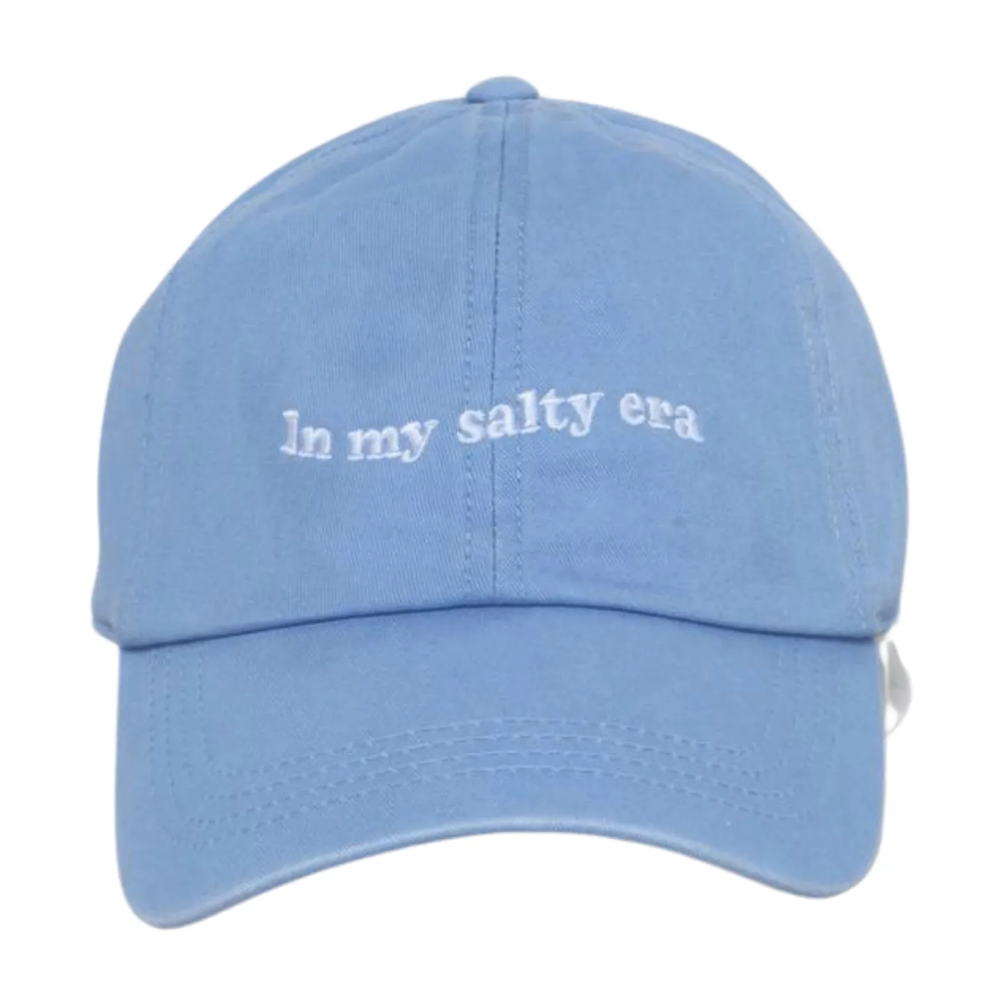LCAP3438 - "IN MY SALTY ERA" EMBROIDERED COTTON BASEBALL CAP