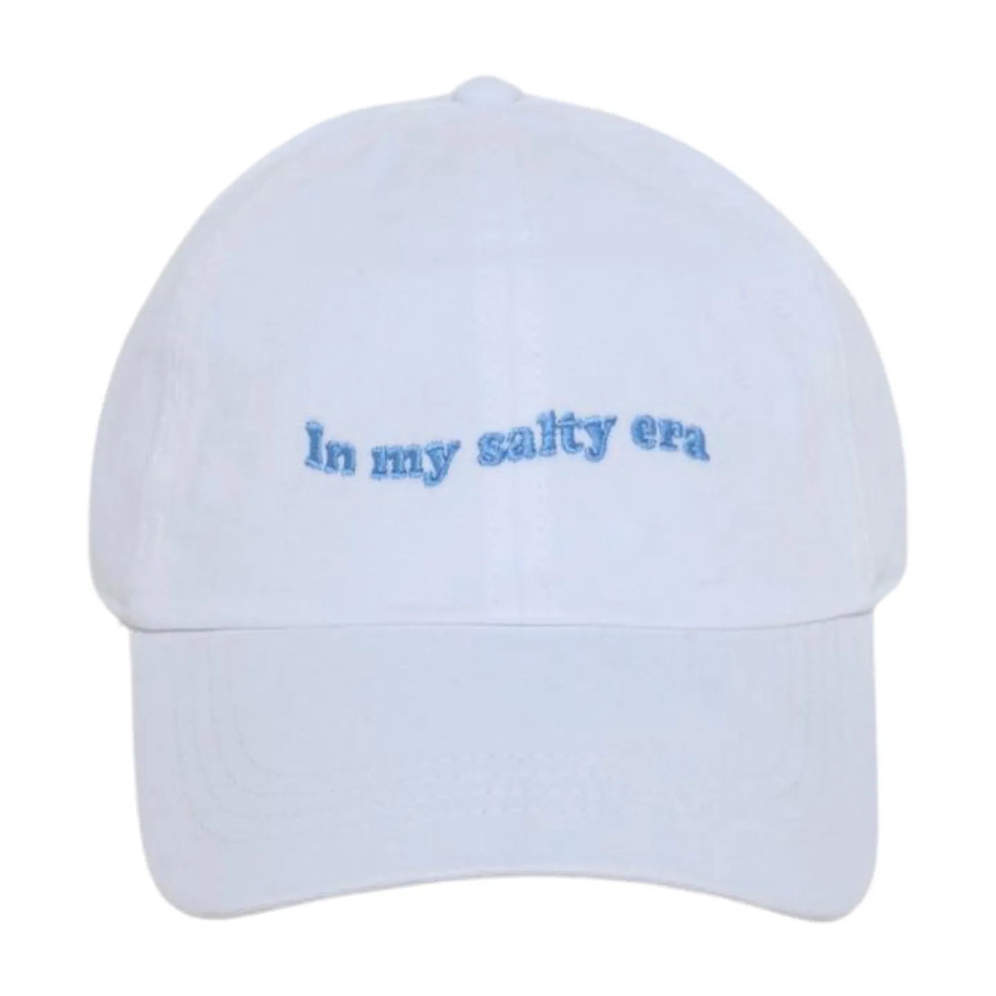 LCAP3438 - "IN MY SALTY ERA" EMBROIDERED COTTON BASEBALL CAP