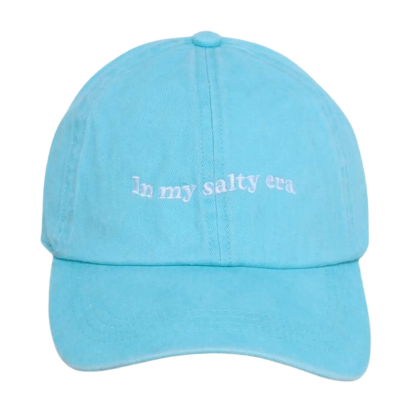 LCAP3438 - "IN MY SALTY ERA" EMBROIDERED COTTON BASEBALL CAP