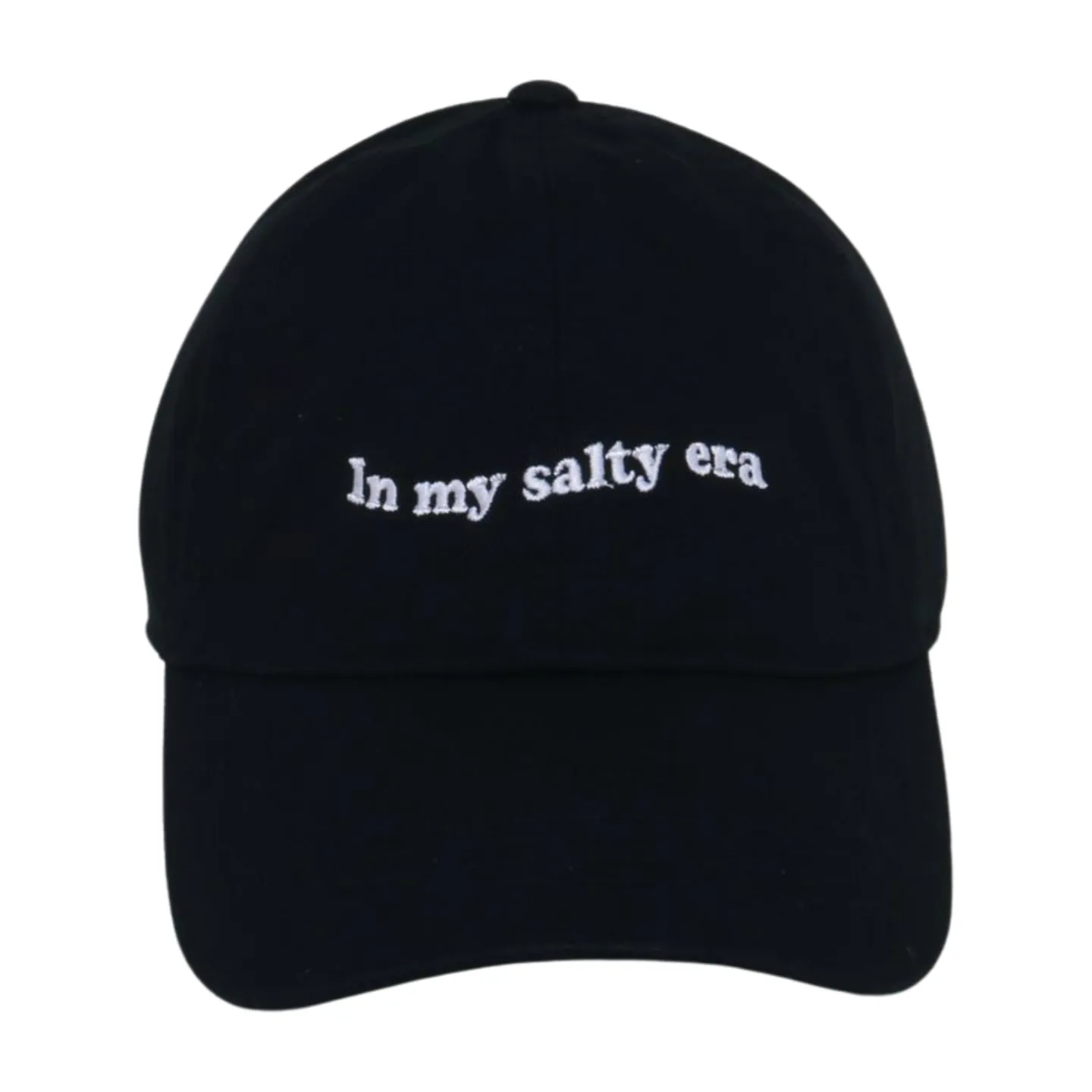 LCAP3438 - "IN MY SALTY ERA" EMBROIDERED COTTON BASEBALL CAP