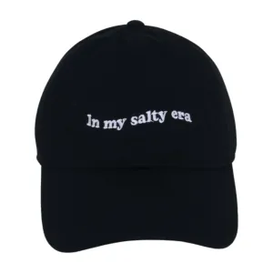 LCAP3438 - "IN MY SALTY ERA" EMBROIDERED COTTON BASEBALL CAP