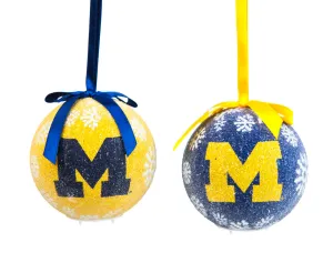 LED Boxed Ornament Set of 6, University Of Michigan,3ot920