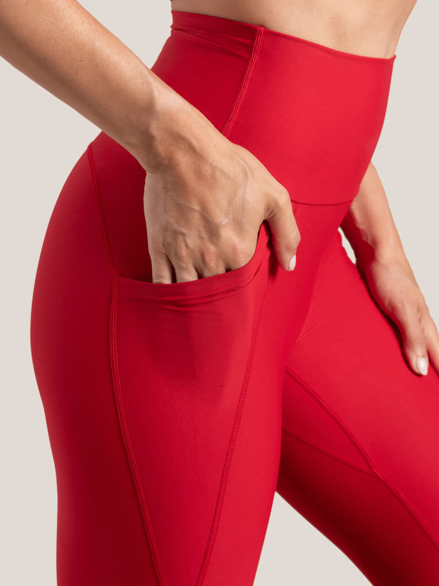 Legging Ultra Taille Haute avec Poches Ecoflex - Chili peppers