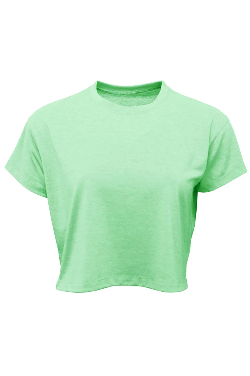 Life Is Better By The Campfire Women's Soft-Tek Blend Crop T-Shirt