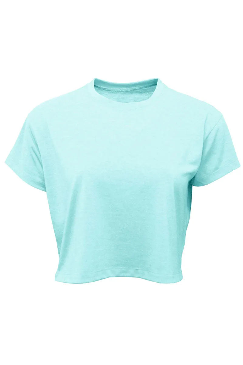 Life Is Better By The Campfire Women's Soft-Tek Blend Crop T-Shirt