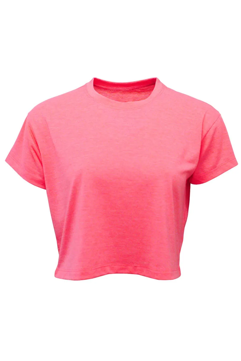 Life Is Better By The Campfire Women's Soft-Tek Blend Crop T-Shirt